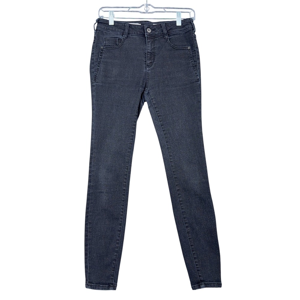 Pilcro and the Letterpress Anthropologie High-Rise Denim Legging Washed Black 26